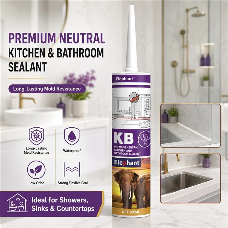 Premium Neutral Silicone Sealant For Kitchen Bathroom